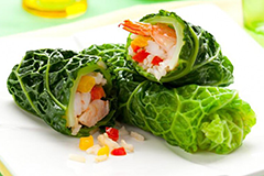 蔬菜海鲜创意寿司图片